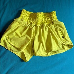 Lululemon Athletica Bright Yellow Track That Shorts